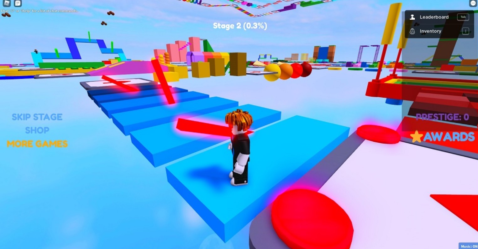 Обби-карта в Roblox